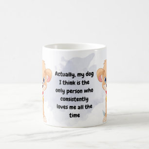 hond houdt van mij. Hondenliefhebbers Koffiemok