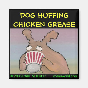 HOND HUFFING magneet $3.00