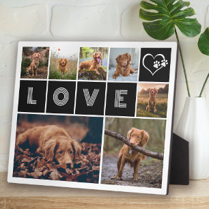 Hond Huisdier Liefde Hart Paws Foto Collage Fotoplaat