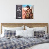 Hond Huisdier Memorial Sympathie Gift Aangepaste M Canvas Afdruk (Insitu (Slaapkamer))