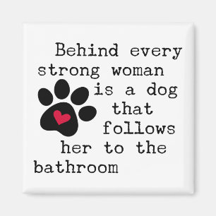 Hond Humor Quote - Hond Poot Magneet