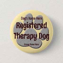 Hond ID voor therapie Ronde Button 5,7 Cm