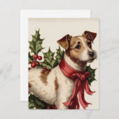 Hond  illustratie kerstkaart (Voorkant / Achterkant)