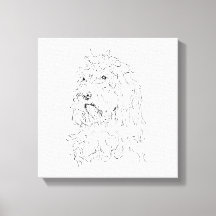 Hond Illustratie, Wand Kunst Cockapoo