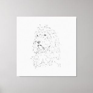 Hond Illustratie, Wand Kunst Cockapoo Canvas Afdruk