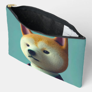 Hond in een pak etui