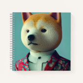 Hond in een pak notitieboek (Voorkant)