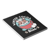 Hond in feestelijke Mok voor Holiday Vibes - Winte Notitieblok (Schuin)