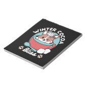 Hond in feestelijke Mok voor Holiday Vibes - Winte Notitieblok (Gedraaid)