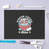 Hond in feestelijke Mok voor Holiday Vibes - Winte Tissuepapier (Craft)