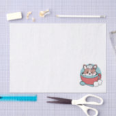 Hond in feestelijke Mok voor Holiday Vibes - Winte Tissuepapier (Craft)