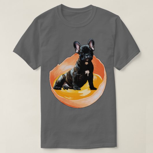 Hond in het ei24 t-shirt (Design voorkant)
