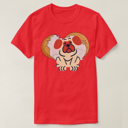 hond in het ei 295 t-shirt (Design voorkant)