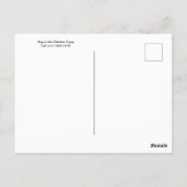 Hond in het kippenhok briefkaart (Achterkant)