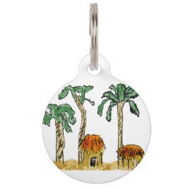 Hond in het paradijs huisdierpenning