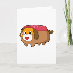 Hond in Hotdog Kaart