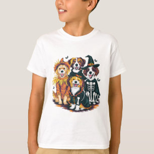 Hond in kostuums Herfst Seizoen Halloween Funny Do T-shirt