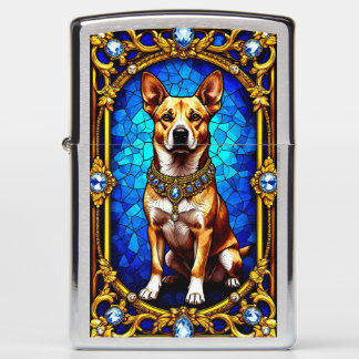 Hond in levendige kleuren en details