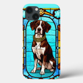 Hond in levendige kleuren en details iPhone 13 hoesje
