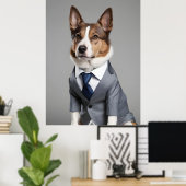 Hond in pak poster (Thuiskantoor)