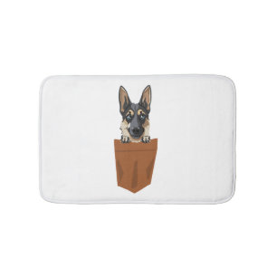 Hond in Pocket Funny Puppy voor Hondenliefhebbers Badmat