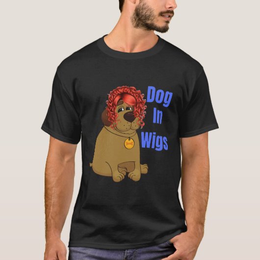 Hond in wei t-shirt (Voorkant)