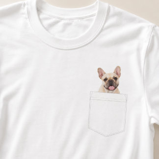 Hond in zak | Aangepaste foto van huisdier T-shirt