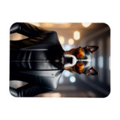 Hond in zonnebril magneet (Horizontaal)