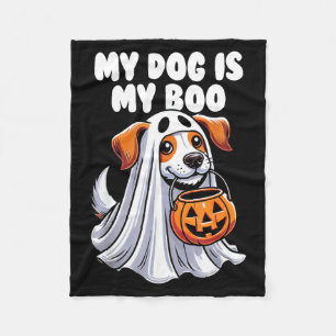 Hond Is Boo Geest Halloween Hond Liefhebber Hallow Fleece Deken
