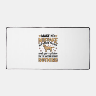 Hond Is Familie Vintage Retriever Typografie Ontwe Bureaumat