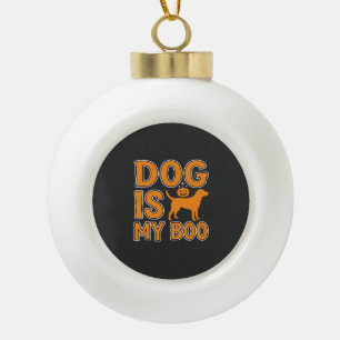Hond Is Mijn Boo Halloween Hond Keramische Bal Ornament