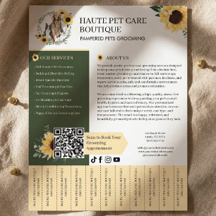 Hond Kat Huisdier Verzorging Zonnebloem Afscheur T Flyer