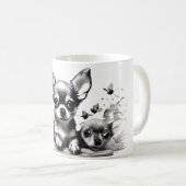 Hond & Kat Koffie Mok Design. (Voorkant rechts)