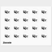 Hond & Kat Rust Samen Monochrome Sticker (Vel)