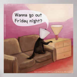 Hond Kegel Dating Grappige Cartoon Poster