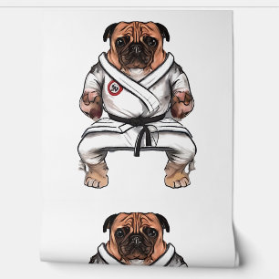 Hond kent Karate Behang