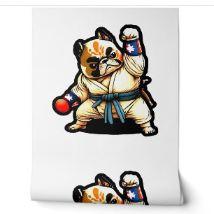 Hond kent Karate Behang