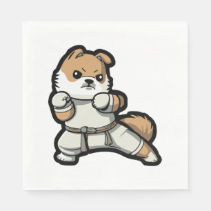 Hond kent Karate Servet