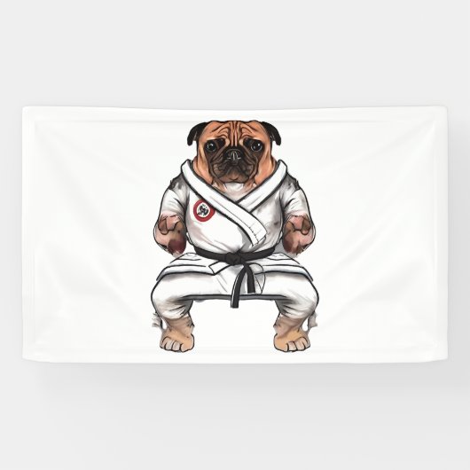 Hond kent Karate Spandoek (Horizontaal)