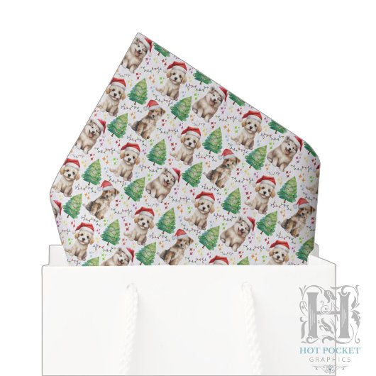 Hond Kerst Tissuepapier