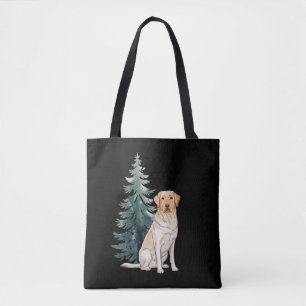 Hond Kerstboom Feest Hondenliefhebber Kerstmis Draagtas