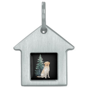 Hond Kerstboom Feest Hondenliefhebber Kerstmis Huisdieren Naamplaatje