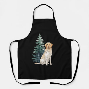 Hond Kerstboom Feestje Hond Liefhebber Kerstmis Schort