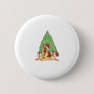 Hond Kerstboom - Grappige Kerst Ronde Button 5,7 Cm