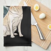 Hond Kerstboom Party Hondenliefhebber Xmas Theedoek (Quarter Fold)