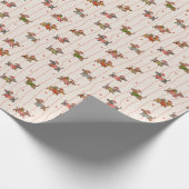 Hond Kerstdag Cadeaupapier (Hoek)
