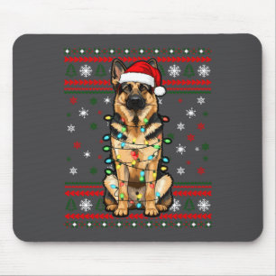 Hond Kerstmis, Duitse Herdershond Kerstlichten Lel Muismat