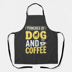 Hond Koffie Liefhebber Aangedreven Door Design Schort