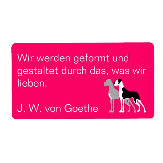 Hond Labels (Voorkant)