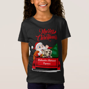 Hond Labrador Retriever met Sinterklaas in Red Tru T-shirt